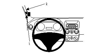 Fixation voiture Proclip  Brodit Citroen Nemo Réf 804172