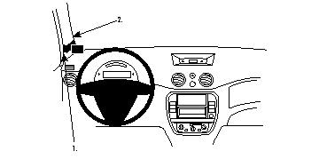 Fixation voiture Proclip  Brodit Citroen C3 Réf 804173