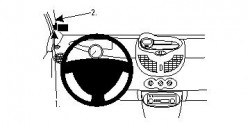 Fixation voiture Proclip  Brodit Renault Twingo Réf 804209