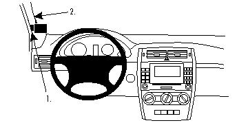 Fixation voiture Proclip  Brodit Mercedes Benz B-Class Réf 804225
