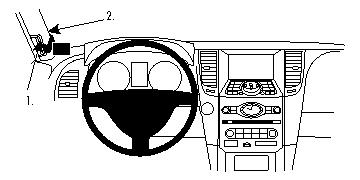 Fixation voiture Proclip  Brodit Infiniti FX35 Réf 804243