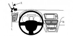 Fixation voiture Proclip Brodit Audi Q5 (uniquement pour tableau de bord ancienne version) Réf 804265