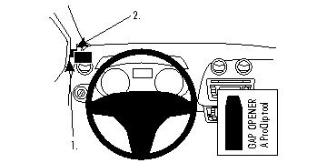 Fixation voiture Proclip  Brodit Seat Ibiza Réf 804272
