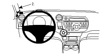 Fixation voiture Proclip  Brodit Honda Insight Réf 804313