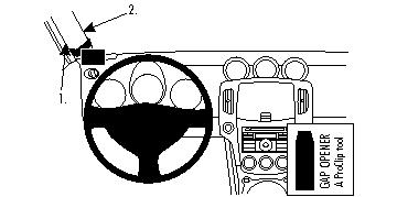 Fixation voiture Proclip  Brodit Nissan 370 Z Réf 804315