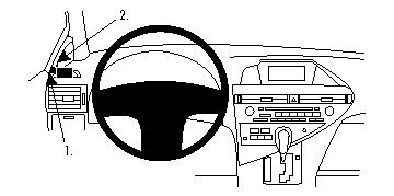 Fixation voiture Proclip  Brodit Lexus RX Series Réf 804323