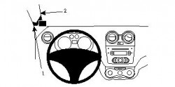 Fixation voiture Proclip  Brodit Alfa Romeo MiTo Réf 804386