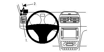 Fixation voiture Proclip  Brodit Skoda Yeti Réf 804395