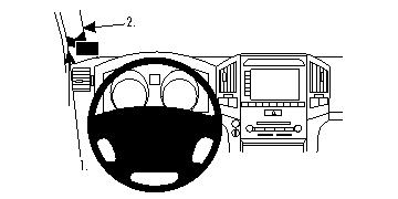 Fixation voiture Proclip  Brodit Toyota LandCruiser Réf 804469