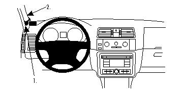 Fixation voiture Proclip  Brodit Skoda Fabia Réf 804482