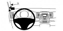 Fixation voiture Proclip  Brodit Kia Sportage Réf 804559