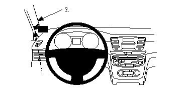 Fixation voiture Proclip  Brodit Peugeot 508 Réf 804589