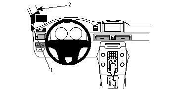 Fixation voiture Proclip  Brodit Volvo S80 Réf 804675
