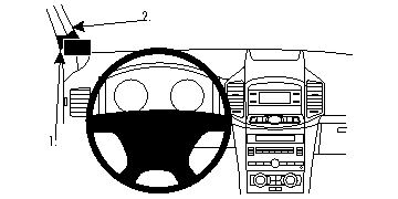 Fixation voiture Proclip  Brodit Chevrolet Captiva Réf 804679