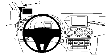 Fixation voiture Proclip  Brodit Mercedes Benz B-Class Réf 804726