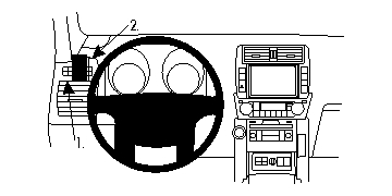 Fixation voiture Proclip  Brodit Toyota LandCruiser 150 Réf 804803