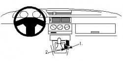 Fixation voiture Proclip  Brodit Alfa Romeo 155 Réf 832207