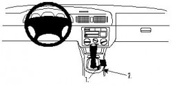 Fixation voiture Proclip Brodit Skoda Octavia I SEULEMENT pour Classic 01-04, 97-00 LX, SLX 97-98. Réf 832439