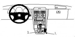 Fixation voiture Proclip  Brodit Mercedes Benz SLK-Class Réf 832496