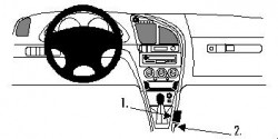 Fixation voiture Proclip  Brodit Citroen Xsara Réf 832513