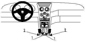 Fixation voiture Proclip  Brodit Alfa Romeo 145 Réf 832519