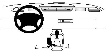 Fixation voiture Proclip  Brodit Renault Espace Réf 832524