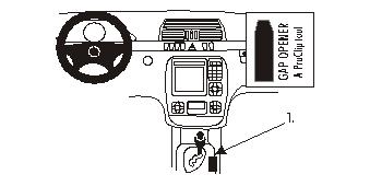 Fixation voiture Proclip  Brodit Mercedes Benz S-Class Réf 832707
