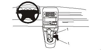 Fixation voiture Proclip  Brodit Audi A2 Réf 832839