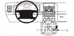 Fixation voiture Proclip Brodit Volkswagen Touareg Réf 833297
