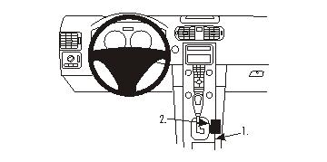 Fixation voiture Proclip  Brodit Volvo C30 Réf 833363