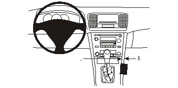 Fixation voiture Proclip  Brodit Subaru Legacy Réf 833390