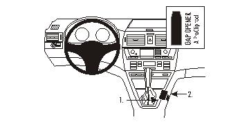 Fixation voiture Proclip  Brodit BMW X3  UNIQUEMENT pour changement de vitesse automatique. Réf 833410