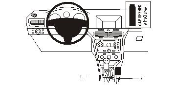 Fixation voiture Proclip  Brodit Opel Astra Réf 833442