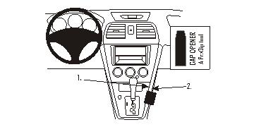 Fixation voiture Proclip  Brodit Subaru Impreza Réf 833617