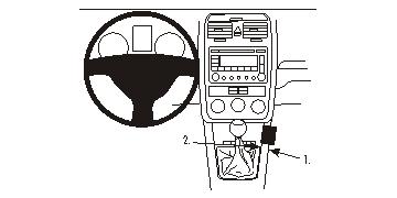 Fixation voiture Proclip  Brodit Volkswagen GLI Réf 833690