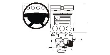 Fixation voiture Proclip  Brodit Hummer H3 Réf 833703