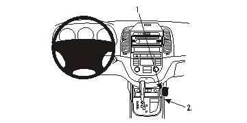 Fixation voiture Proclip  Brodit Hyundai Santa Fe Réf 833805