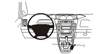 Fixation voiture Proclip  Brodit Ssang Yong Rodius Réf 833820