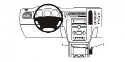 Fixation voiture Proclip  Brodit Chevrolet Avalanche  SEULEMENT pour les modèles avec console de plancher. Réf 833842