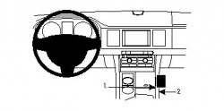 Fixation voiture Proclip  Brodit Jaguar XF Réf 834201