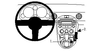 Fixation voiture Proclip  Brodit Mazda Miata Réf 834416