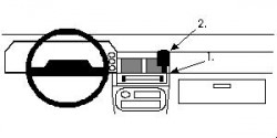 Fixation voiture Proclip  Brodit Mazda 323 Réf 851508