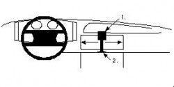 Fixation voiture Proclip  Brodit Audi (Ur)-Quattro Réf 851523