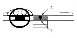 Fixation voiture Proclip  Brodit Mercedes Benz 126 (280-560) Réf 851529