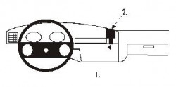 Fixation voiture Proclip  Brodit Opel Ascona Réf 851536