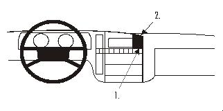 Fixation voiture Proclip  Brodit Opel Omega Réf 851547