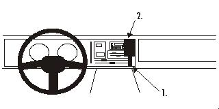 Fixation voiture Proclip  Brodit Renault 21 Réf 851573