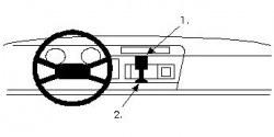 Fixation voiture Proclip  Brodit Opel Corsa Réf 851583