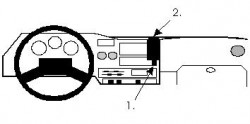 Fixation voiture Proclip  Brodit Toyota LandCruiser Réf 851834