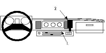 Fixation voiture Proclip  Brodit Isuzu Trooper Réf 851835